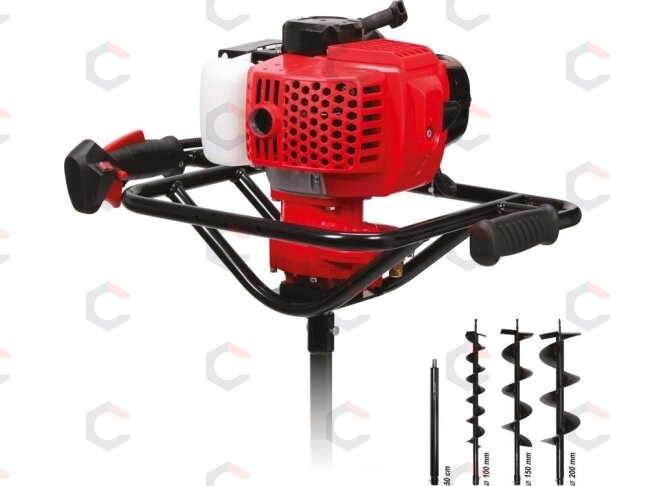 Benzininis gręžimo įrenginys | 1,4 KW + 3 grąžtai ir ilgintuvas (YT-84660) 1 Benzininis gręžimo įrenginys | 1,4 KW + 3 grąžtai ir ilgintuvas (YT-84660) 1