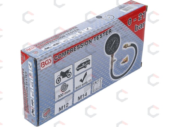 Benzininis kompresijos matuoklis | M12 + M14 (8236) 1