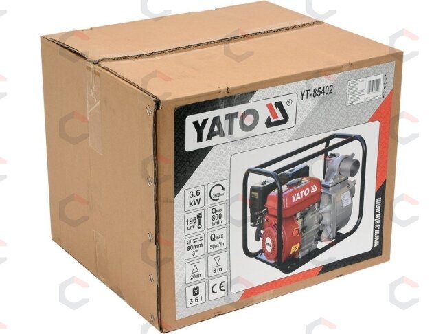 Benzininis vandens siurblys | 3" 5,9HP 60M3/h (YT-85402) 3 Benzininis vandens siurblys | 3" 5,9HP 60M3/h (YT-85402) 3