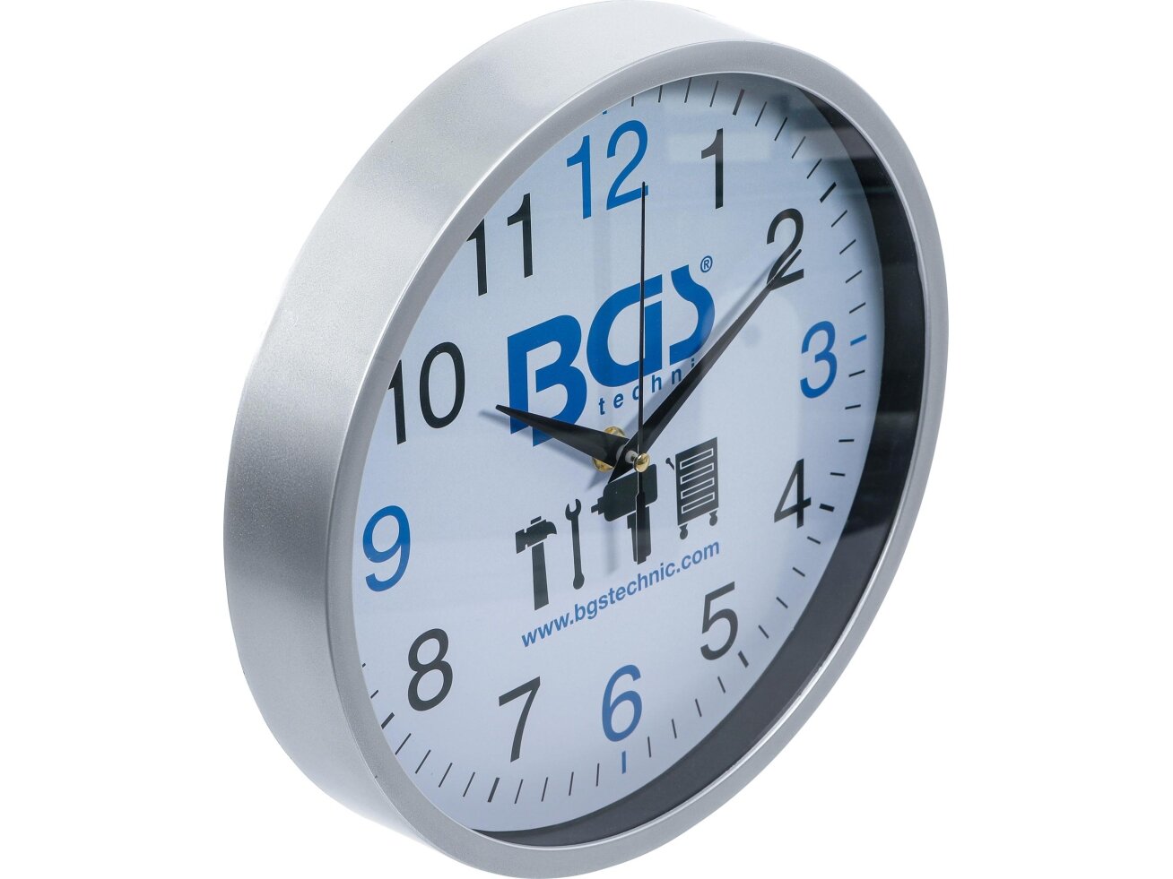 Sieninis kvarcinis laikrodis 250 mm BGS technic (CLOCK) 1 Sieninis kvarcinis laikrodis 250 mm BGS technic (CLOCK) 1