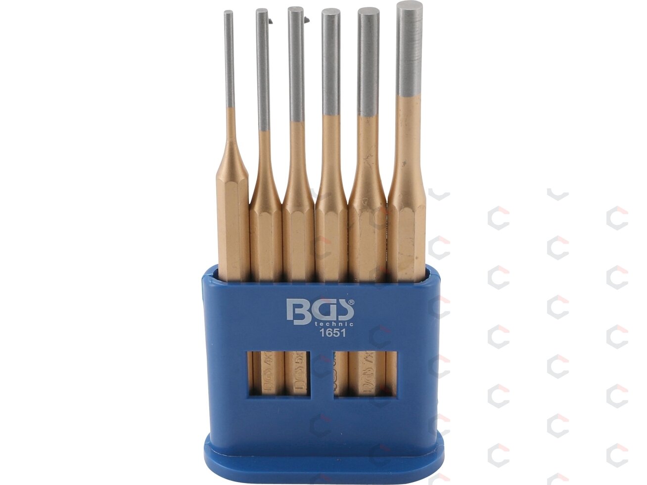 Bukų išmušėjų rinkinys | 150 mm | 3 - 8 mm | 6 vnt. (1651) 5 Bukų išmušėjų rinkinys | 150 mm | 3 - 8 mm | 6 vnt. (1651) 5