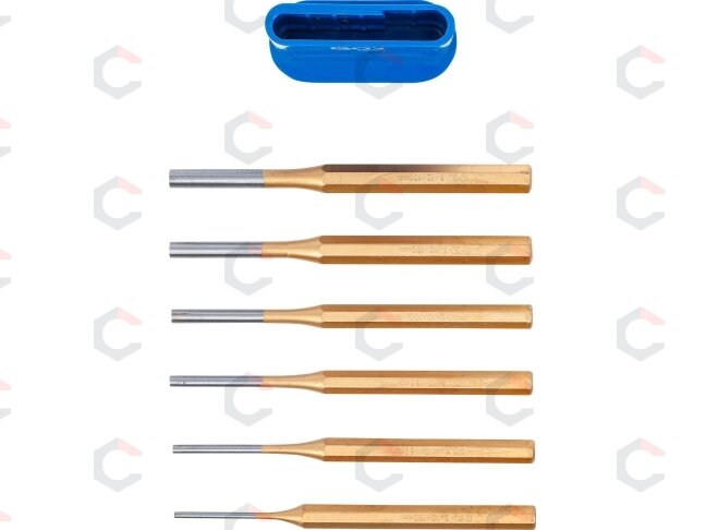 Bukų išmušėjų rinkinys | 150 mm | 3 - 8 mm | 6 vnt. (1651) 3 Bukų išmušėjų rinkinys | 150 mm | 3 - 8 mm | 6 vnt. (1651) 3