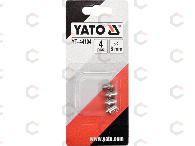 Centro žymekliai 6 mm / 4 vnt. (YT-44104) 1