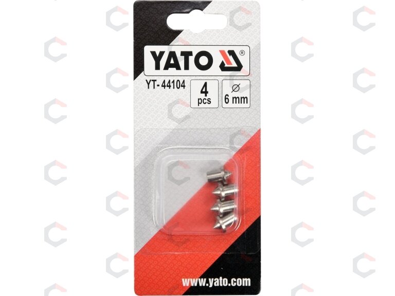Centro žymekliai 6 mm / 4 vnt. (YT-44104) 1