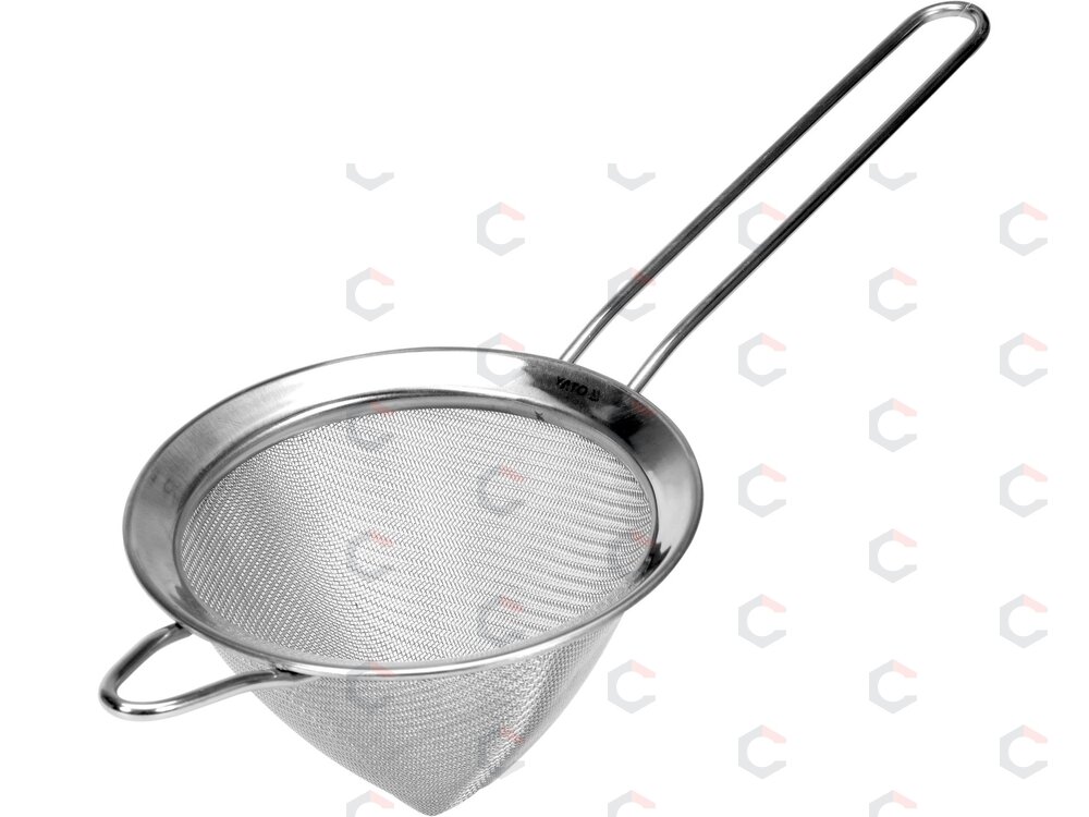 Smulkus konusinis sietelis | 120 mm | 18/8 plienas (YG-00605) Smulkus konusinis sietelis | 120 mm | 18/8 plienas (YG-00605)