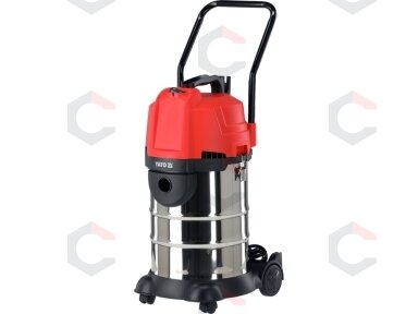 Cikloninis statybinis dulkių siurblys gipso dulkėms | 1200 W | 30 l (YT-85712) Cikloninis statybinis dulkių siurblys gipso dulkėms | 1200 W | 30 l (YT-85712)