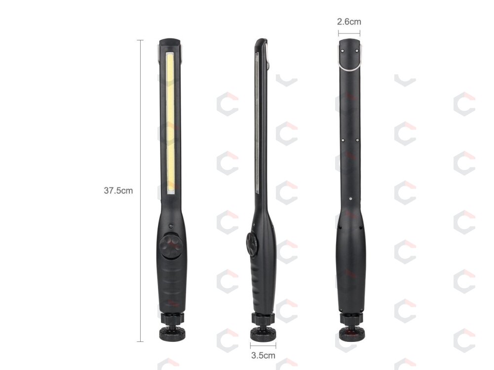 COB-LED darbo lempa | itin plokščio tipo | daug padėčių | USB + 220V maitinimo blokelis (CSW580) 9
