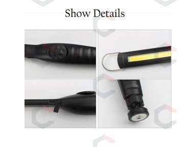 COB-LED darbo lempa | itin plokščio tipo | daug padėčių | magnetinė | USB (CSW581) COB-LED darbo lempa | itin plokščio tipo | daug padėčių | magnetinė | USB (CSW581)