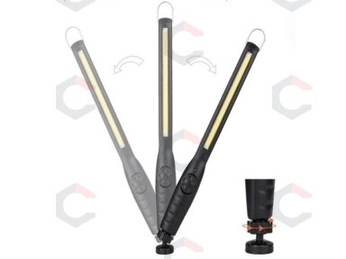 COB-LED darbo lempa | itin plokščio tipo | daug padėčių | USB + 220V maitinimo blokelis (CSW580) COB-LED darbo lempa | itin plokščio tipo | daug padėčių | USB + 220V maitinimo blokelis (CSW580)