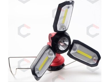 COB LED lempa | akumuliatorinė | 1200mAH | USB | x3 Led (CCL3) COB LED lempa | akumuliatorinė | 1200mAH | USB | x3 Led (CCL3)