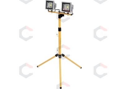 COB LED lempos 2 vnt. su 0.7m - 1.7m stovu 20W, 1400 Liumenų x 2 (YT-81789) COB LED lempos 2 vnt. su 0.7m - 1.7m stovu 20W, 1400 Liumenų x 2 (YT-81789)