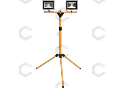 COB LED lempos 2 vnt. su 0.7m - 1.7m stovu 20W, 1400 Liumenų x 2 (YT-81789) COB LED lempos 2 vnt. su 0.7m - 1.7m stovu 20W, 1400 Liumenų x 2 (YT-81789)