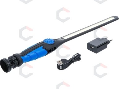 COB-LED / UV darbo lempa | baltas ir geltonas LED | itin plokščio tipo (6660) COB-LED / UV darbo lempa | baltas ir geltonas LED | itin plokščio tipo (6660)