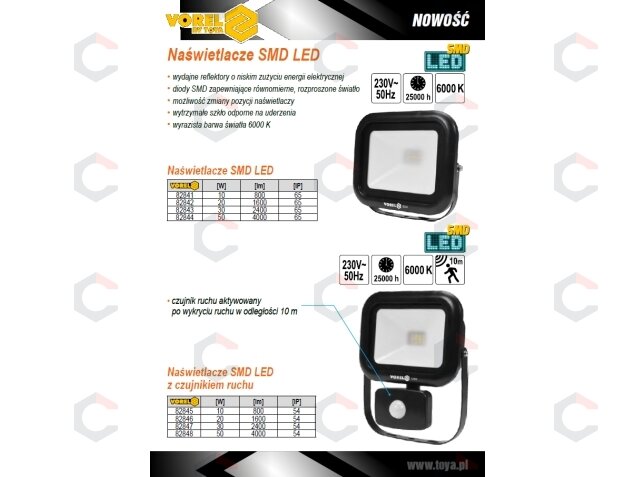 COB LED lempa 50W su diodu, 4000LM (82844) 6 COB LED lempa 50W su diodu, 4000LM (82844) 6