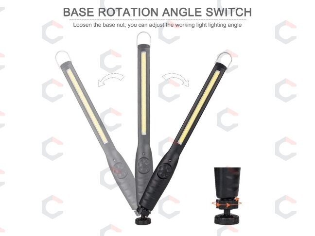 COB-LED darbo lempa | itin plokščio tipo | daug padėčių | USB + 220V maitinimo blokelis (CSW580) 8