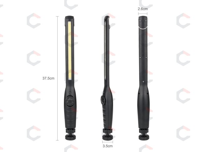 COB-LED darbo lempa | itin plokščio tipo | daug padėčių | USB + 220V maitinimo blokelis (CSW580) 9