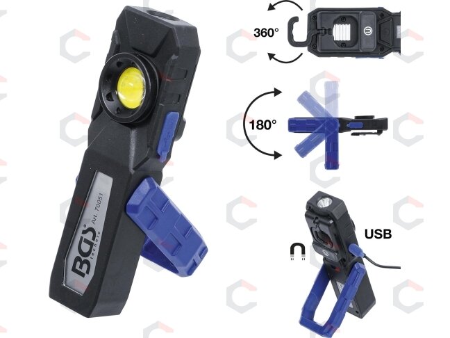 COB LED darbo lempa su magnetu ir kabliu | 4 režimai (70051) 10