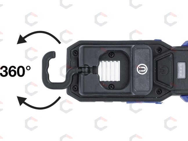 COB LED darbo lempa su magnetu ir kabliu | 4 režimai (70051) 5 COB LED darbo lempa su magnetu ir kabliu | 4 režimai (70051) 5