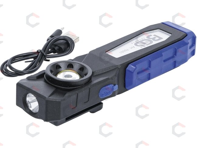 COB LED darbo lempa su magnetu ir kabliu | 4 režimai (70051) COB LED darbo lempa su magnetu ir kabliu | 4 režimai (70051)