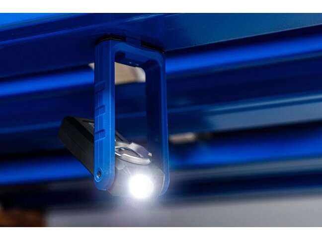 Akumuliatorinė darbo lempa BGS | 500 lm | su magnetu ir belaidžio įkrovimo padėklu (85348) 2 Akumuliatorinė darbo lempa BGS | 500 lm | su magnetu ir belaidžio įkrovimo padėklu (85348) 2