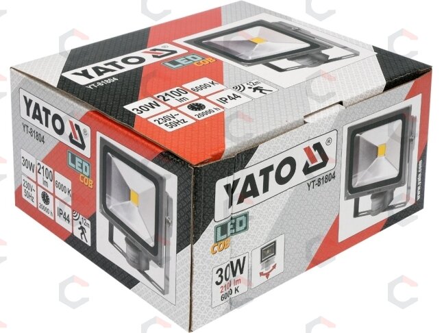 COB LED lempa su judesio davikliu 30W su diodu, 2100LM (YT-81804) 3 COB LED lempa su judesio davikliu 30W su diodu, 2100LM (YT-81804) 3