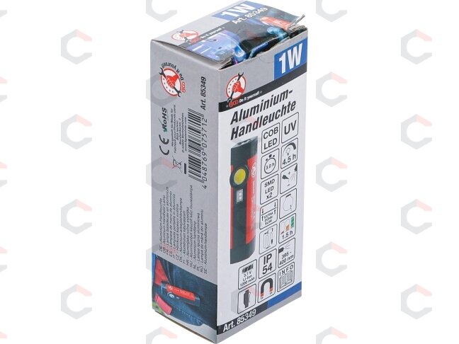 COB LED / UV-aliuminė rankinė lempa | 1 W (85349) 9 COB LED / UV-aliuminė rankinė lempa | 1 W (85349) 9