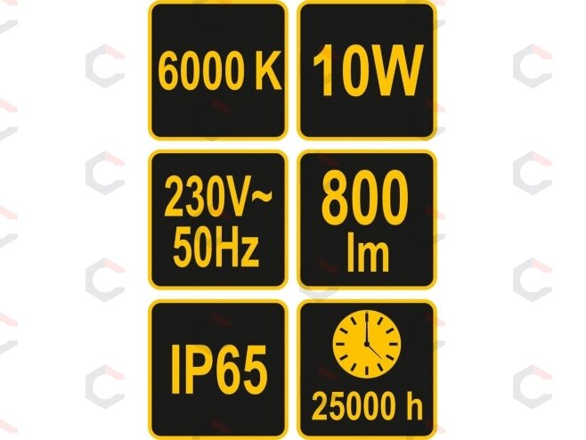 COB LED lempa 10W su diodu, 800LM (82841) 3 COB LED lempa 10W su diodu, 800LM (82841) 3