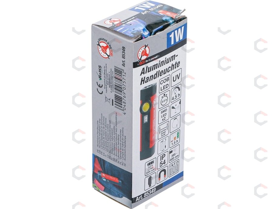 COB LED / UV-aliuminė rankinė lempa | 1 W (85349) 9 COB LED / UV-aliuminė rankinė lempa | 1 W (85349) 9