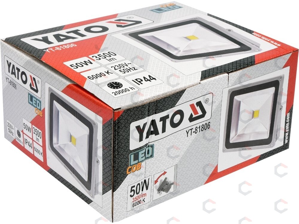 COB LED diodu lempa 50W, 3500LM (YT-81806) 3 COB LED diodu lempa 50W, 3500LM (YT-81806) 3