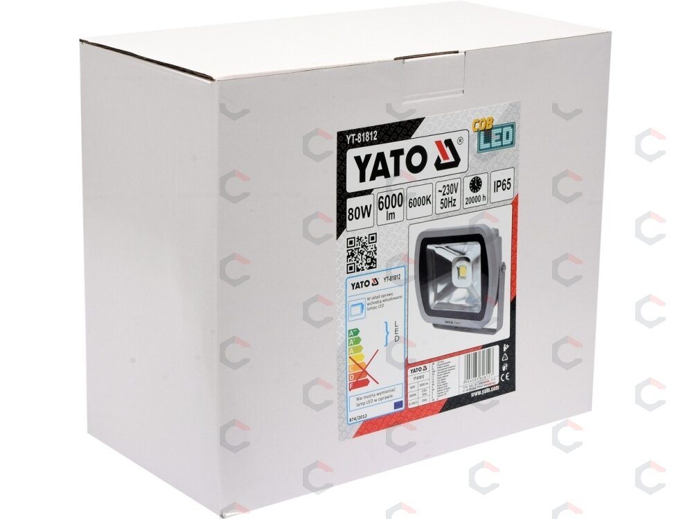 COB LED lempa 80W su diodu, 6000LM COB (YT-81812) 3