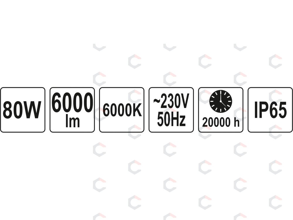 COB LED lempa 80W su diodu, 6000LM COB (YT-81812) 4 COB LED lempa 80W su diodu, 6000LM COB (YT-81812) 4