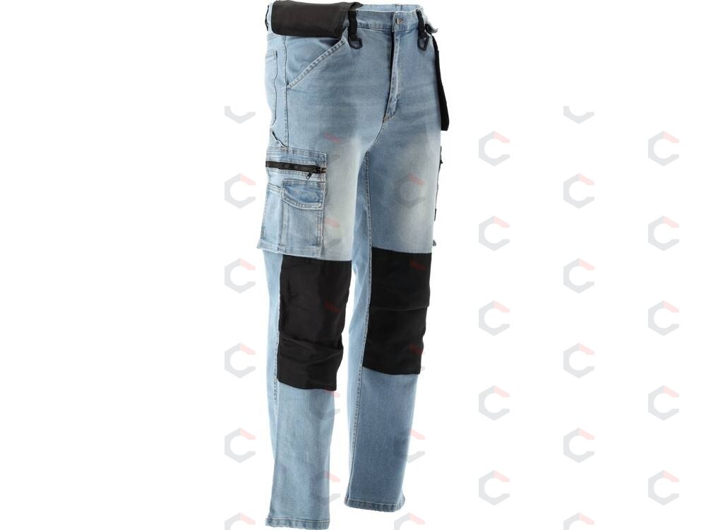 Darbinės kelnės | elastingi džinsai, mėlyna–juoda | XL (YT-79074) 2 Darbinės kelnės | elastingi džinsai, mėlyna–juoda | XL (YT-79074) 2