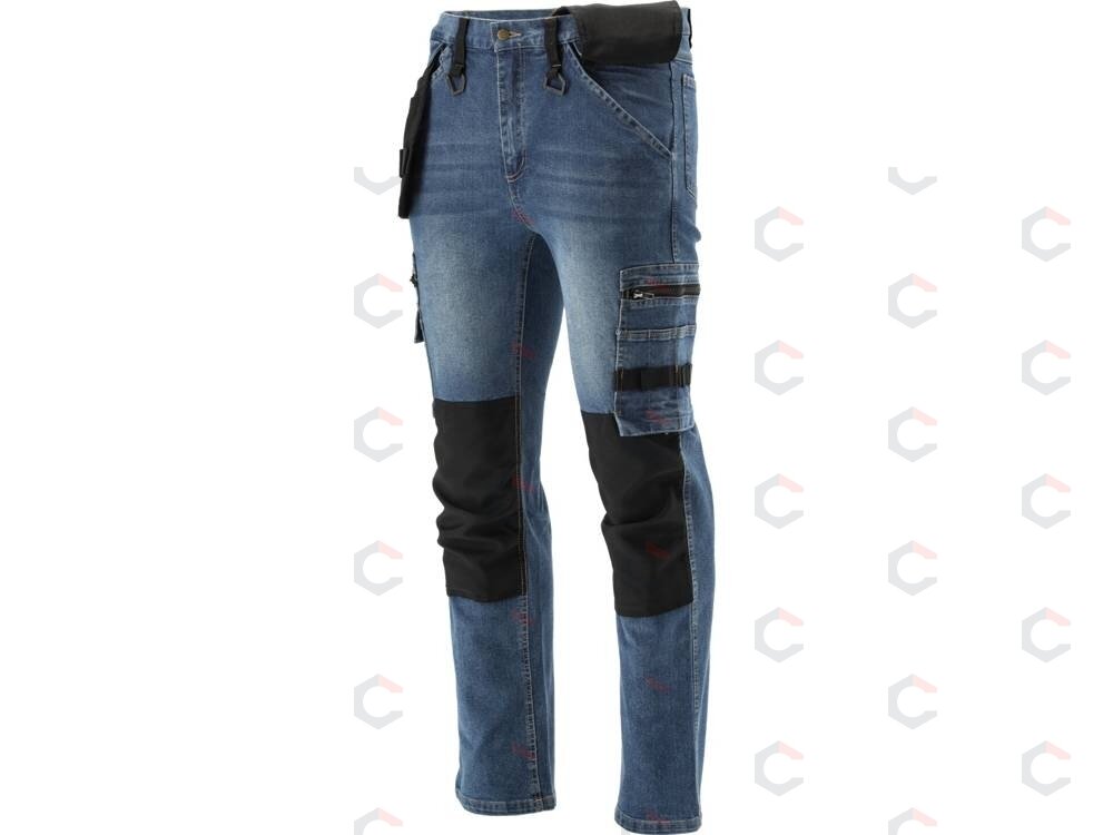 Darbinės kelnės | elastingi džinsai, tamsiai mėlyna–juoda | L/XL (YT-79053) 1 Darbinės kelnės | elastingi džinsai, tamsiai mėlyna–juoda | L/XL (YT-79053) 1