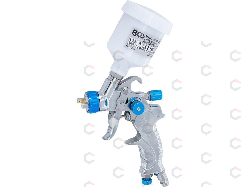 Dažymo pistoletas mini | Ø 0.8mm | 120 cm³ (3315)