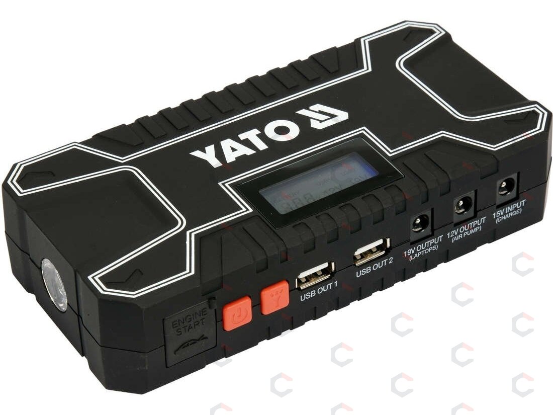 Daugiafunkcinis pakrovėjas / paleidėjas | powerbank | 12000mAh | LCD (YT-83082) Daugiafunkcinis pakrovėjas / paleidėjas | powerbank | 12000mAh | LCD (YT-83082)