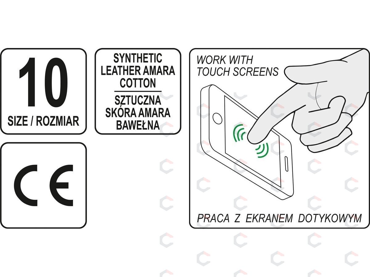 Darbo prštinės | Oda Amara | tinka jutikliniams ekranaims | 10 dydis (YT-74656) 4 Darbo prštinės | Oda Amara | tinka jutikliniams ekranaims | 10 dydis (YT-74656) 4