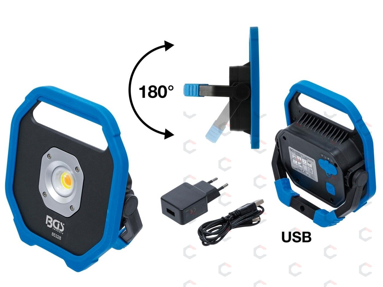 Darbo lempa | akumuliatorinė | COB-LED | 10 W (85328) 9