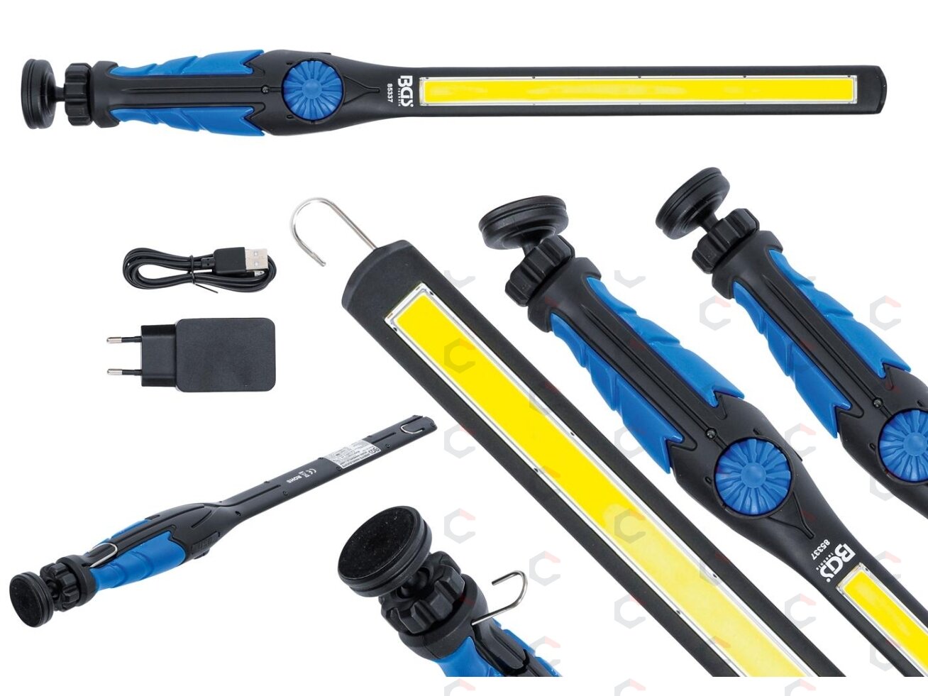 Darbo lempa | dvigubas COB-LED | ypač plokščias tipas (85337) Darbo lempa | dvigubas COB-LED | ypač plokščias tipas (85337)