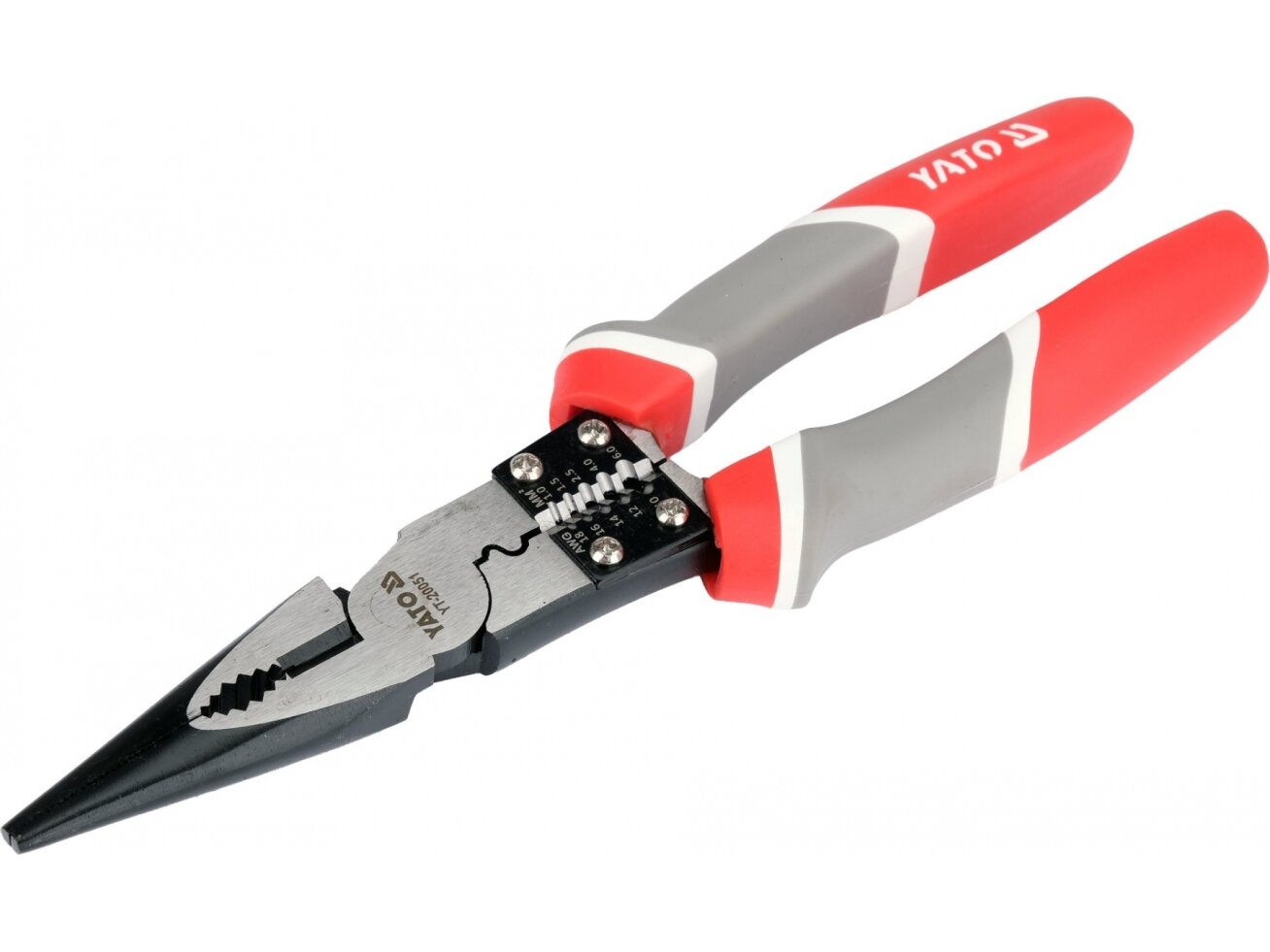 Daugiafunkcinės ilganosės replės Yato | 230 mm | 1–6 mm² (YT-20051) Daugiafunkcinės ilganosės replės Yato | 230 mm | 1–6 mm² (YT-20051)