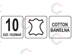 Darbo pirštinės | karvės oda | dydis 10 (74005) 5 Darbo pirštinės | karvės oda | dydis 10 (74005) 5
