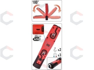 Darbo lempa akumuliatorinė | 3,5W SMD 330LM (YT-085081) 6 Darbo lempa akumuliatorinė | 3,5W SMD 330LM (YT-085081) 6