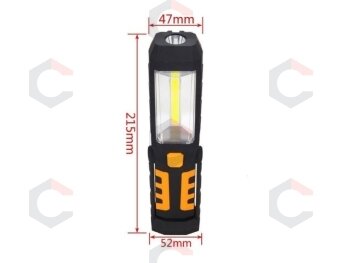 Darbo lempa akumuliatorinė | COB LED 3W-240Lm AKU Li-on 2800mAh (SK1510) 6