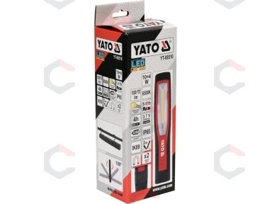 Darbo lempa akumuliatorinė | COB 10W 1000LM, IK09, IP65, LI-ION 3.7V 3200MAH (YT-08510) Darbo lempa akumuliatorinė | COB 10W 1000LM, IK09, IP65, LI-ION 3.7V 3200MAH (YT-08510)