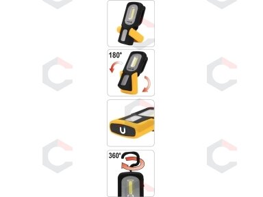 Darbo lempa akumuliatorinė | Li-Ion COB LED | 3W | USB (82723) Darbo lempa akumuliatorinė | Li-Ion COB LED | 3W | USB (82723)