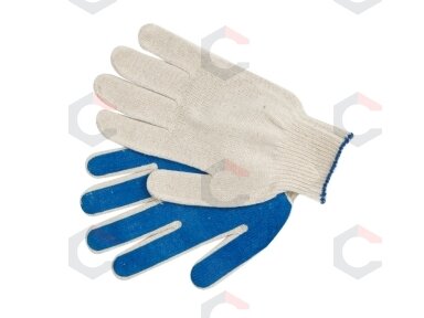 Darbo pirštinės medvilninės | dengtos PVC (74106) Darbo pirštinės medvilninės | dengtos PVC (74106)