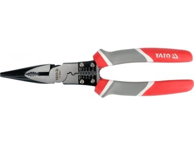 Daugiafunkcinės ilganosės replės Yato | 230 mm | 1–6 mm² (YT-20051) Daugiafunkcinės ilganosės replės Yato | 230 mm | 1–6 mm² (YT-20051)