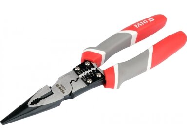 Daugiafunkcinės ilganosės replės Yato | 230 mm | 1–6 mm² (YT-20051) Daugiafunkcinės ilganosės replės Yato | 230 mm | 1–6 mm² (YT-20051)