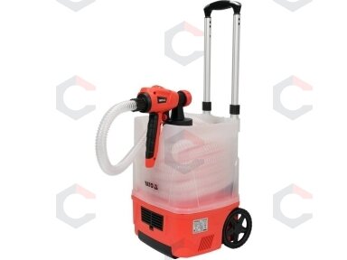 Dažymo įrenginys HVLP 1100W | 100 DIN/sek | 1 l/min + antgalių rinkinys | sienų ir lubų dažymas be dažų deginimo (YT-82555) Dažymo įrenginys HVLP 1100W | 100 DIN/sek | 1 l/min + antgalių rinkinys | sienų ir lubų dažymas be dažų deginimo (YT-82555)