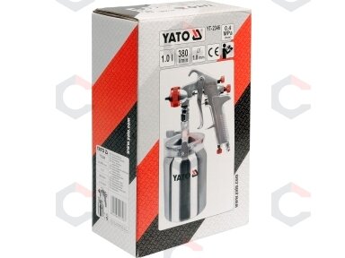 Dažymo pistoletas su apatiniu bakeliu | 1000 ml / Ø1.8 mm (YT-2346)
