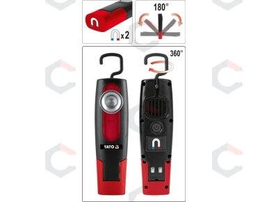Darbo lempa | UV 5W, IP65, IK07, 3.7V 2600MAH (YT-08500) 12